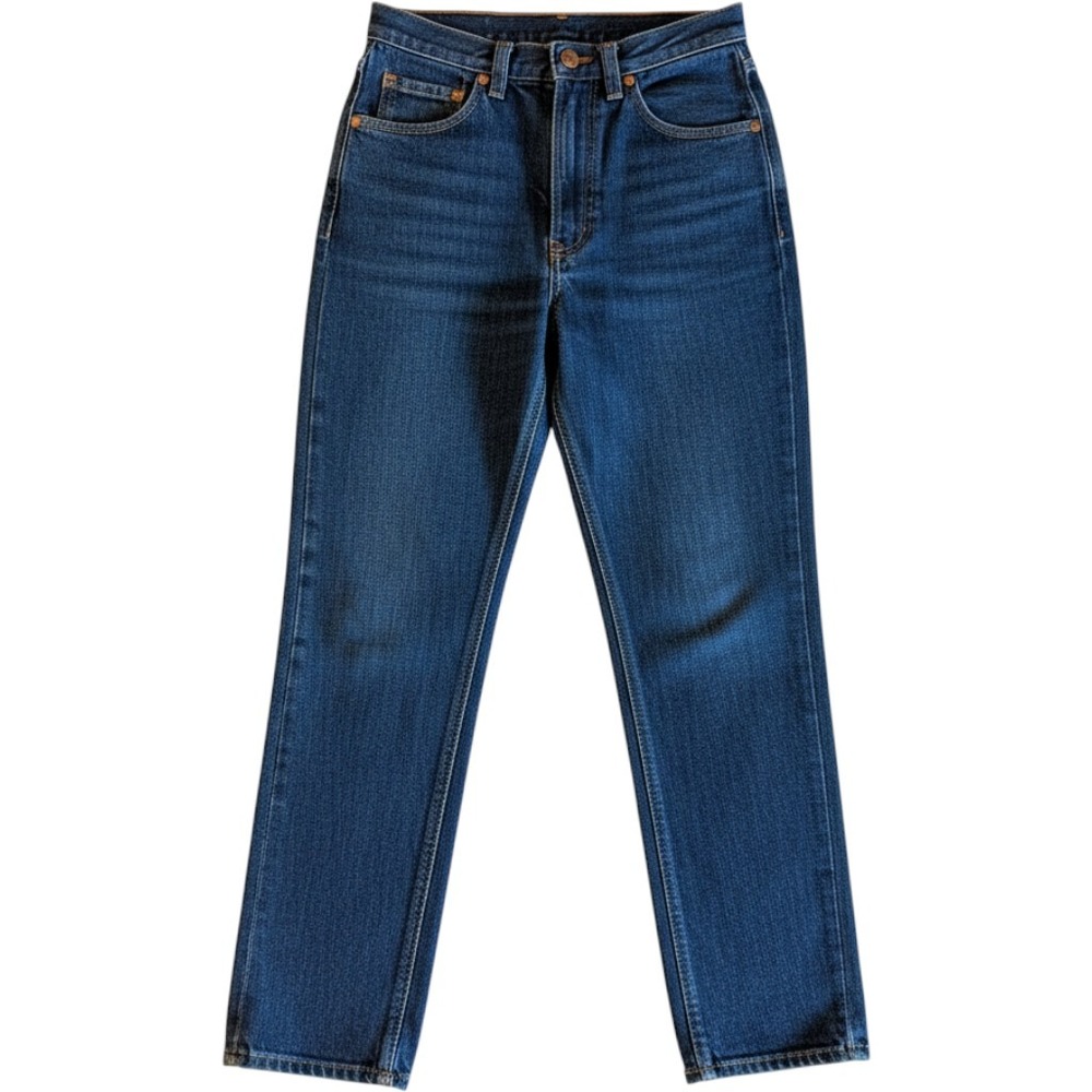 Dakota Straight Leg Jeans Women 26 Dark Wash High Waisted Vintage Denim